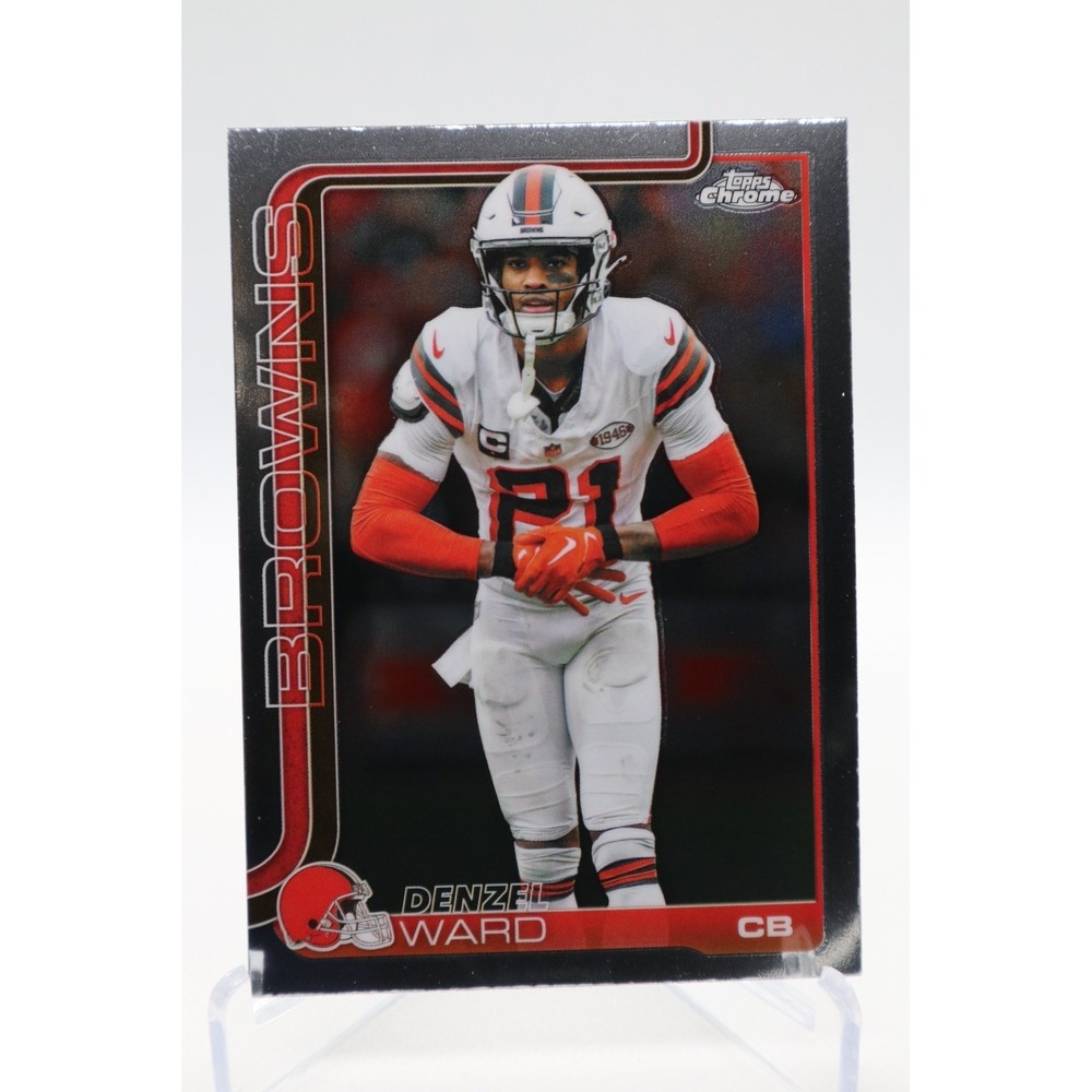 2025 Topps Chrome Football Base #74 Denzel Ward Browns